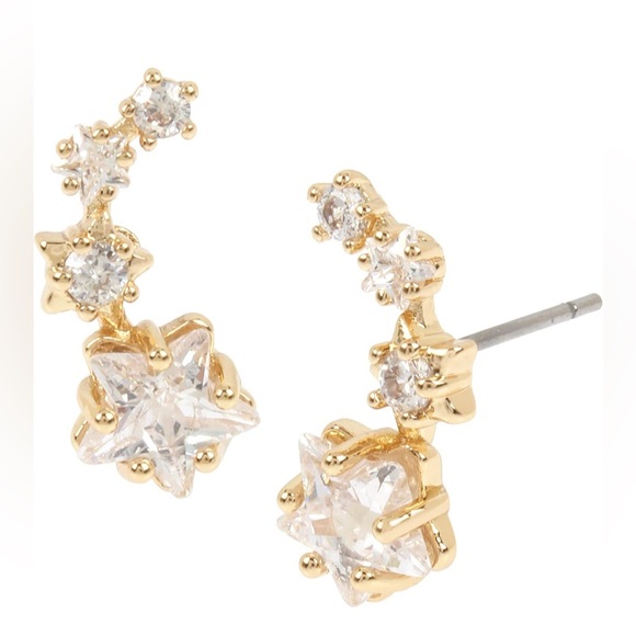 Betsey Johnson Jewelry - Betsey Johnson CZ Star Dainty Earrings